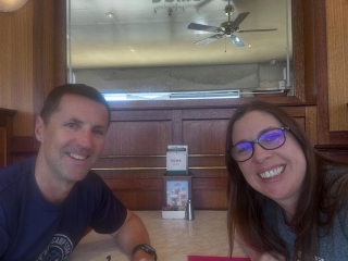 So good to kick off the year with some fascinating book research today. People often ask me how I research my novels and part of the answer is I’m lucky enough to know a number of police officers and people who do super interesting jobs - which often gives me a great start. This is my friend and neighbour Stu, ex-police force and very generous with his time. In 90 mins I learned a lot about DNA testing, arrest procedures, scene contamination and so much more. My novel is going to be heaps better thanks to Stu! 🙏🏻 🙌🏻

#novelresearch #crimefictionresearch